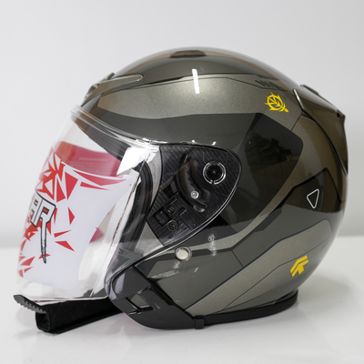 JQF摩托车3/4盔3C+DOT双镜片夏季