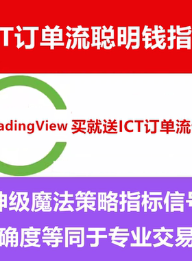TradingView会员高阶策略指标源码ICT订单流SMC聪明钱交易教程