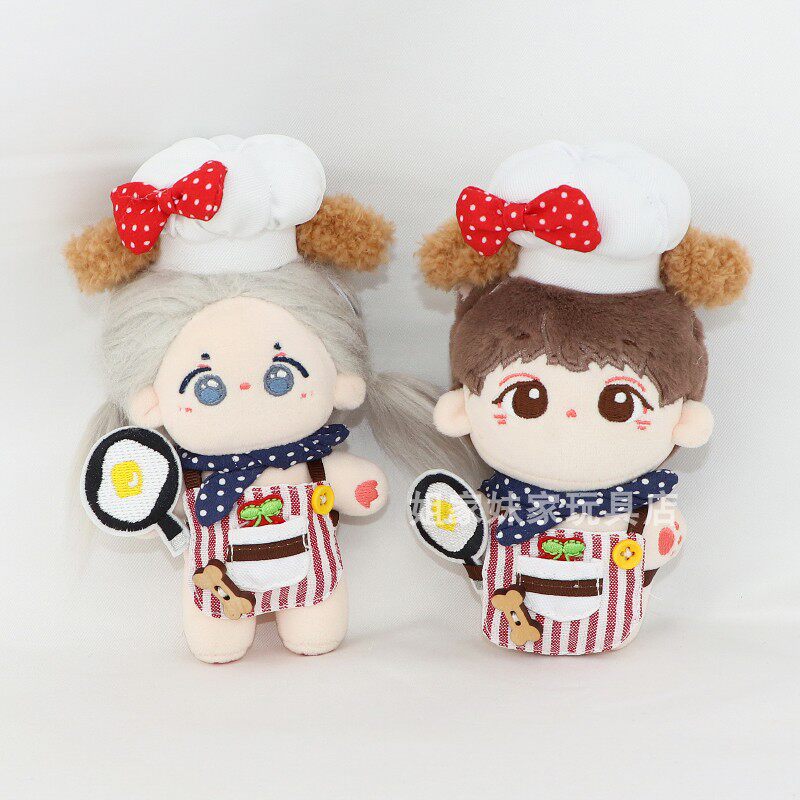 10cm娃衣小狗厨房厨师服海星体