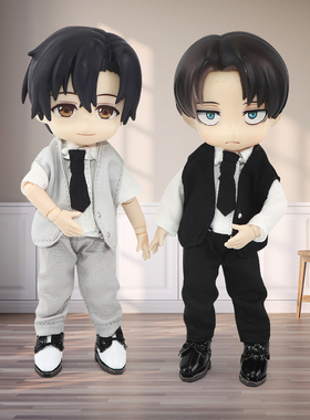 满58元包邮 ob11娃衣 西装马甲12分bjd衣服 美结猪 GSC P9 molly