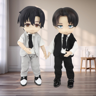 满58元包邮 ob11娃衣 西装马甲12分bjd衣服 美结猪 GSC P9 molly