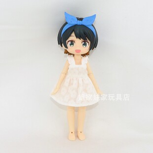 满58元包邮!小铃铛2.0娃12分bjd人偶女体素体娃衣白色简裙内搭裙