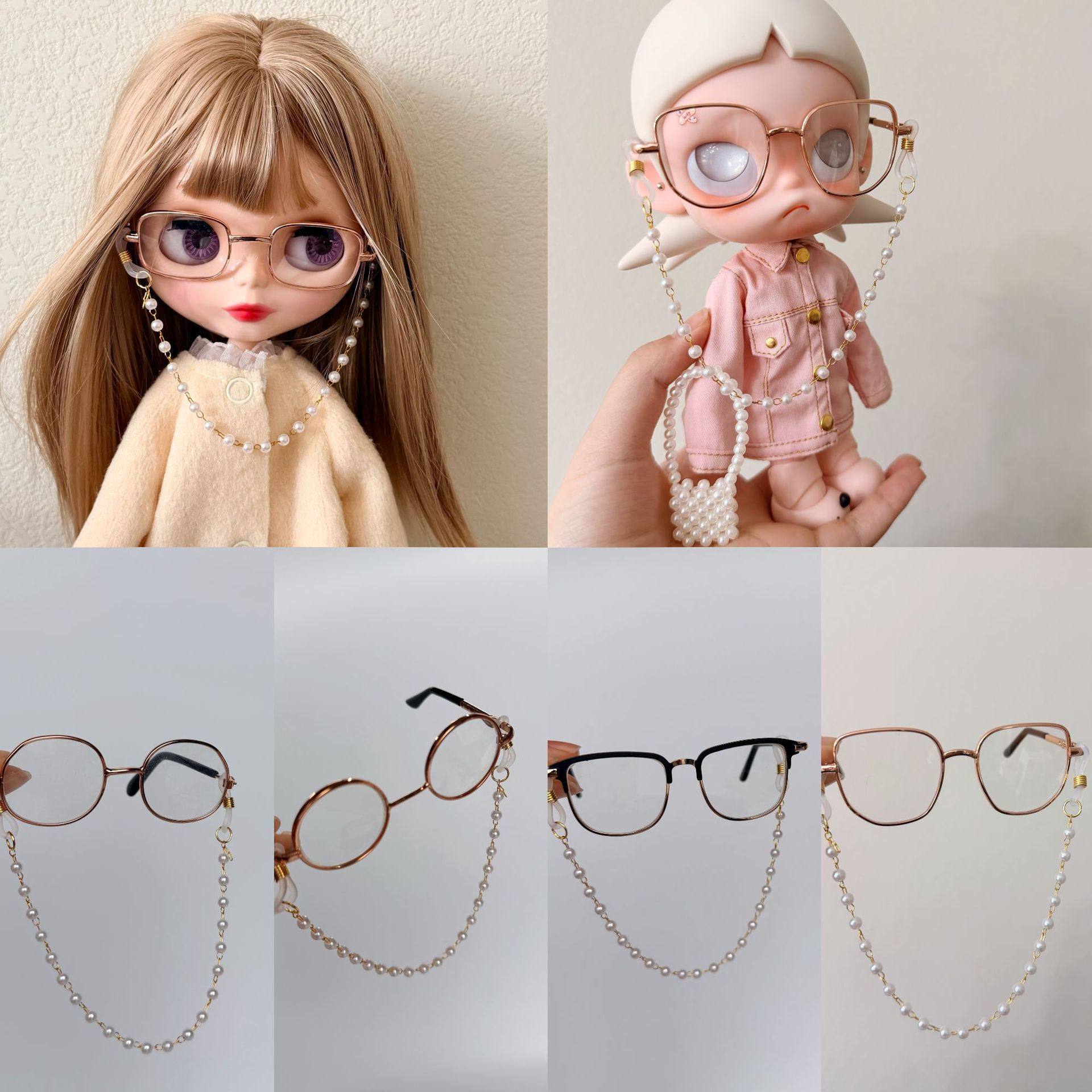 zsiga金丝眼镜小香风有钱风玩偶