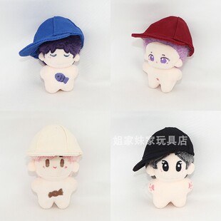 5cm娃衣8cm棉花娃娃着替明星玩偶娃衣适用休闲鸭舌帽棒球帽多色选