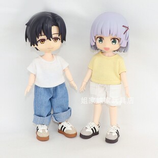 12分ob11娃衣鞋子阿巳运动鞋妖精体D男D女板鞋bjd娃娃素体德训鞋