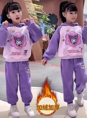 女童卫衣秋冬款2023新款