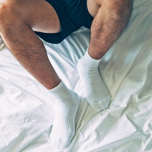 Weekan黑白毛巾底加厚秋冬短筒袜体育生运动风格 吸汗健身纯棉男女