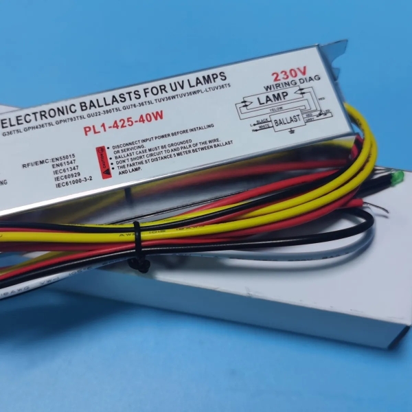 PL1-425-40 紫外线消毒灯整流器 40W 紫外灯管专用电子镇流器。