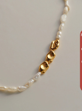 法式天然淡水珍珠925纯银项链