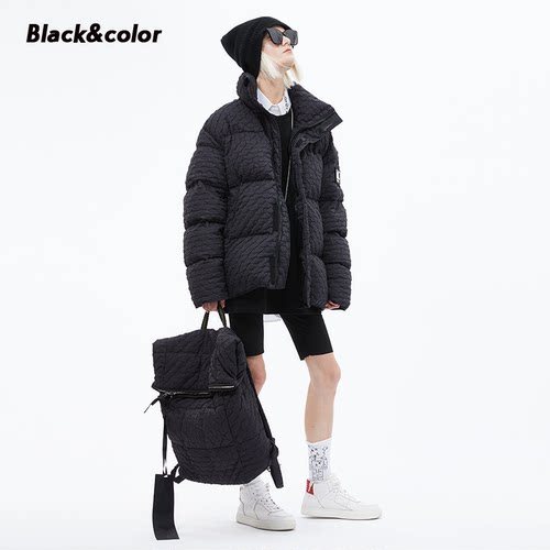 羽绒服女冬季短款加厚潮牌情侣款