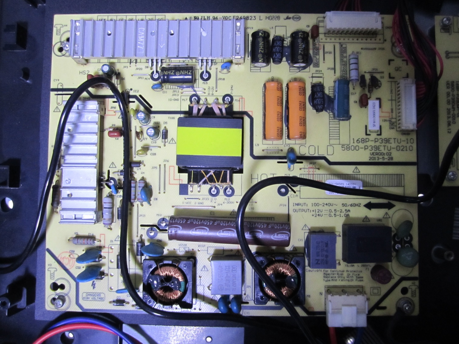 创维39E320W 39E350E 拆机电源板 5800-P39ETU-0210