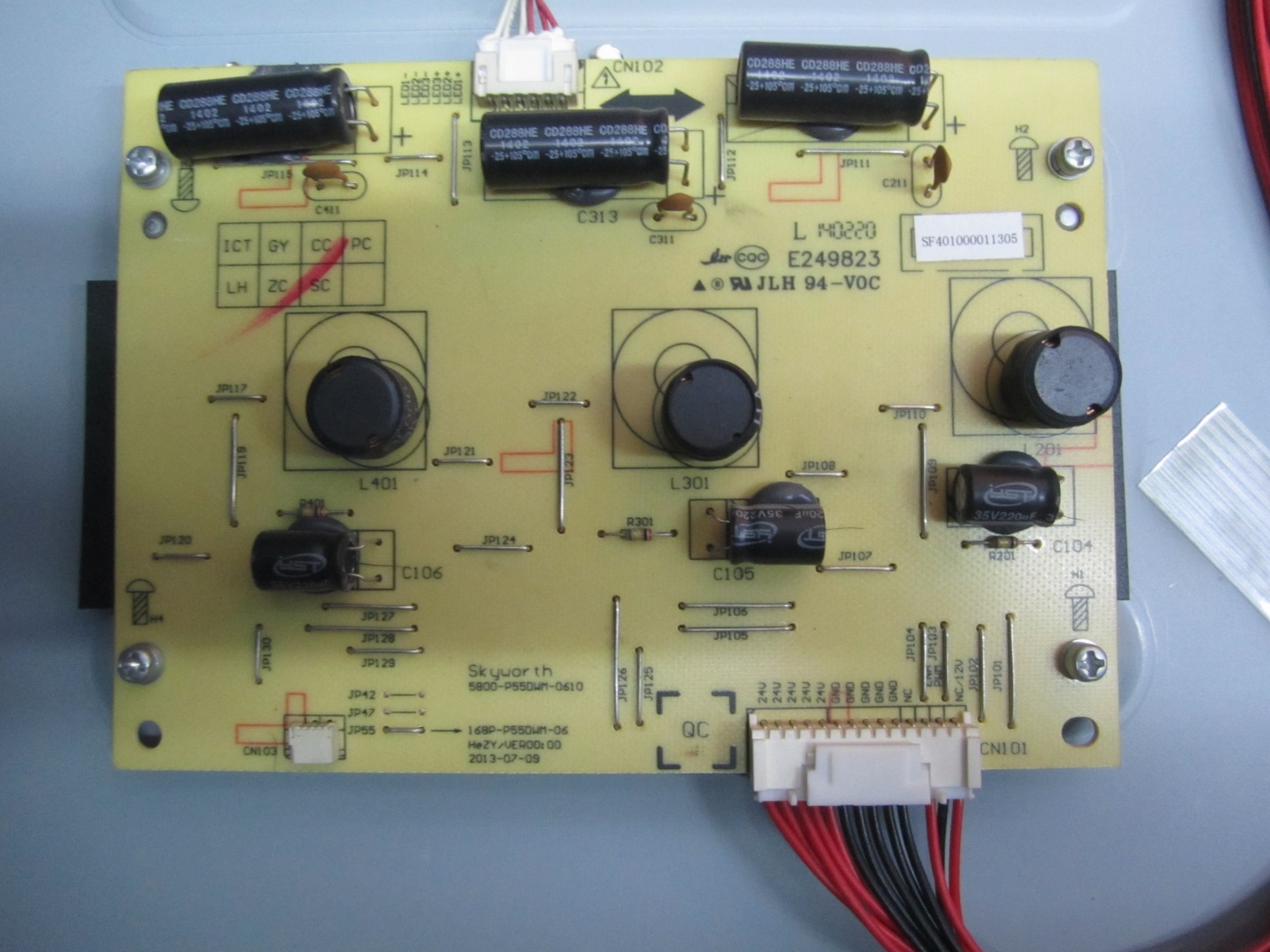 创维55E7BRE拆机恒流板5800-P55DWM-0610 非代用 实物图