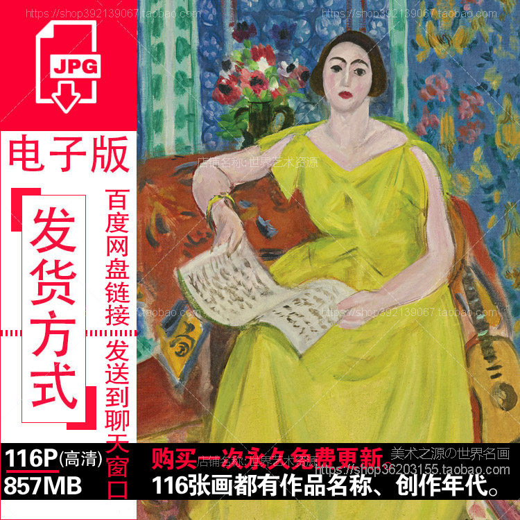 马蒂斯 Henri Matisse油画高清图片电子版法国野兽派绘画参考素材