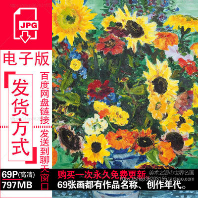 阿诺德巴尔维Arnold Balwe油画花卉花园风景高清电子图片参考素材