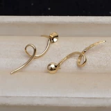 Золотые серьги, аксессуары из жемчуга, G18, 18 карат