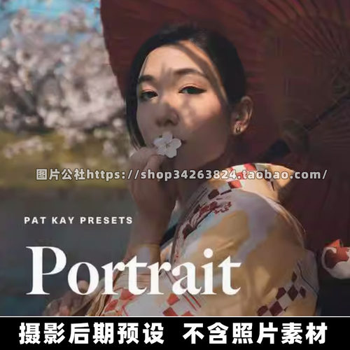 6个XMP+DNP格式Pat Kay – Portrait Presets人像LR预设滤镜