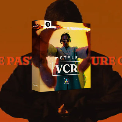 达芬奇插件故障VHS效果转场预设motionVFX – mStyle VCR汉化版