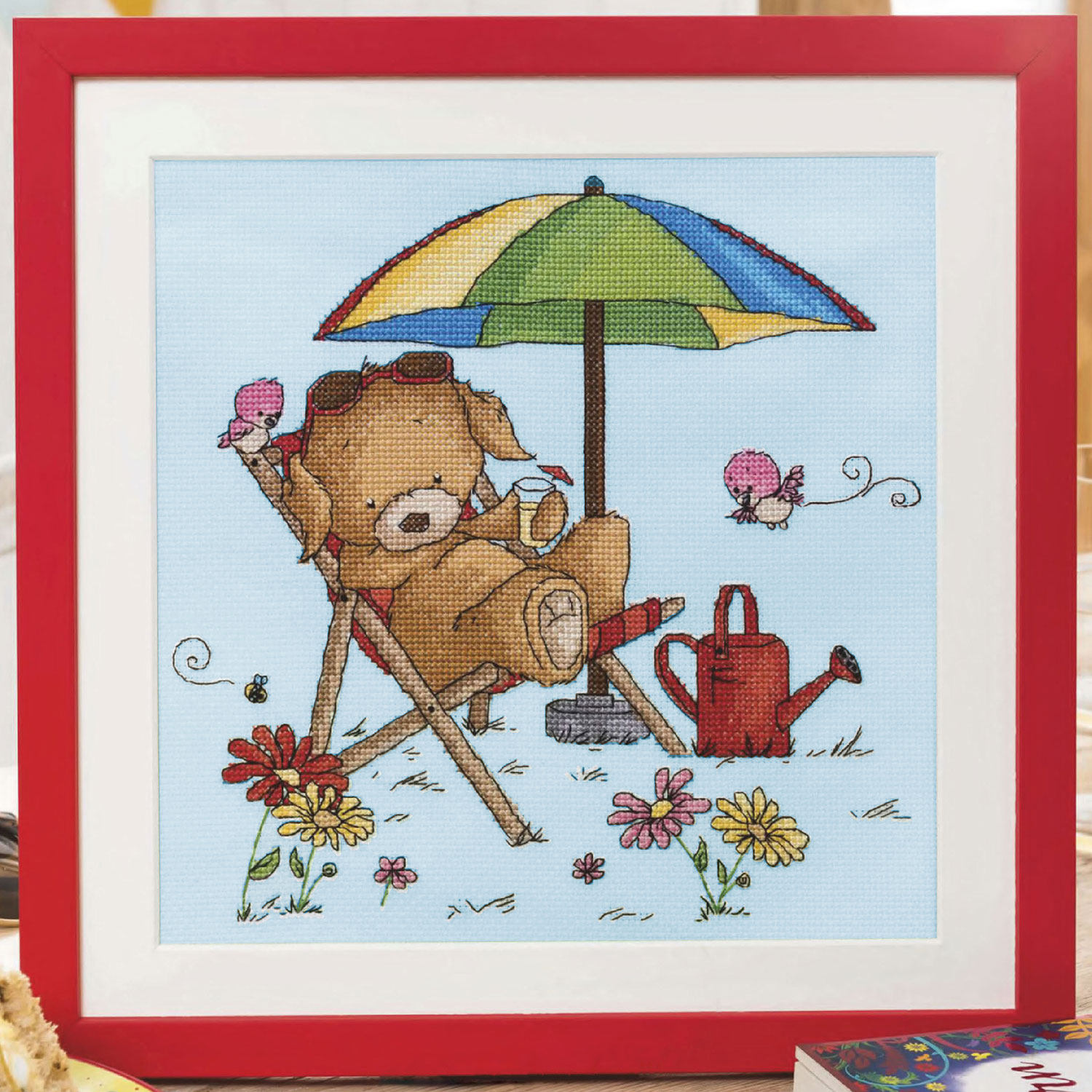 小小鱼DMC绣线十字绣套件 Crazy255-3熊的假日 精准印花卡通刺绣