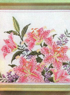 小小鱼ANC绣线十字绣套件 Cross110-4山野百合新品花卉花朵印花