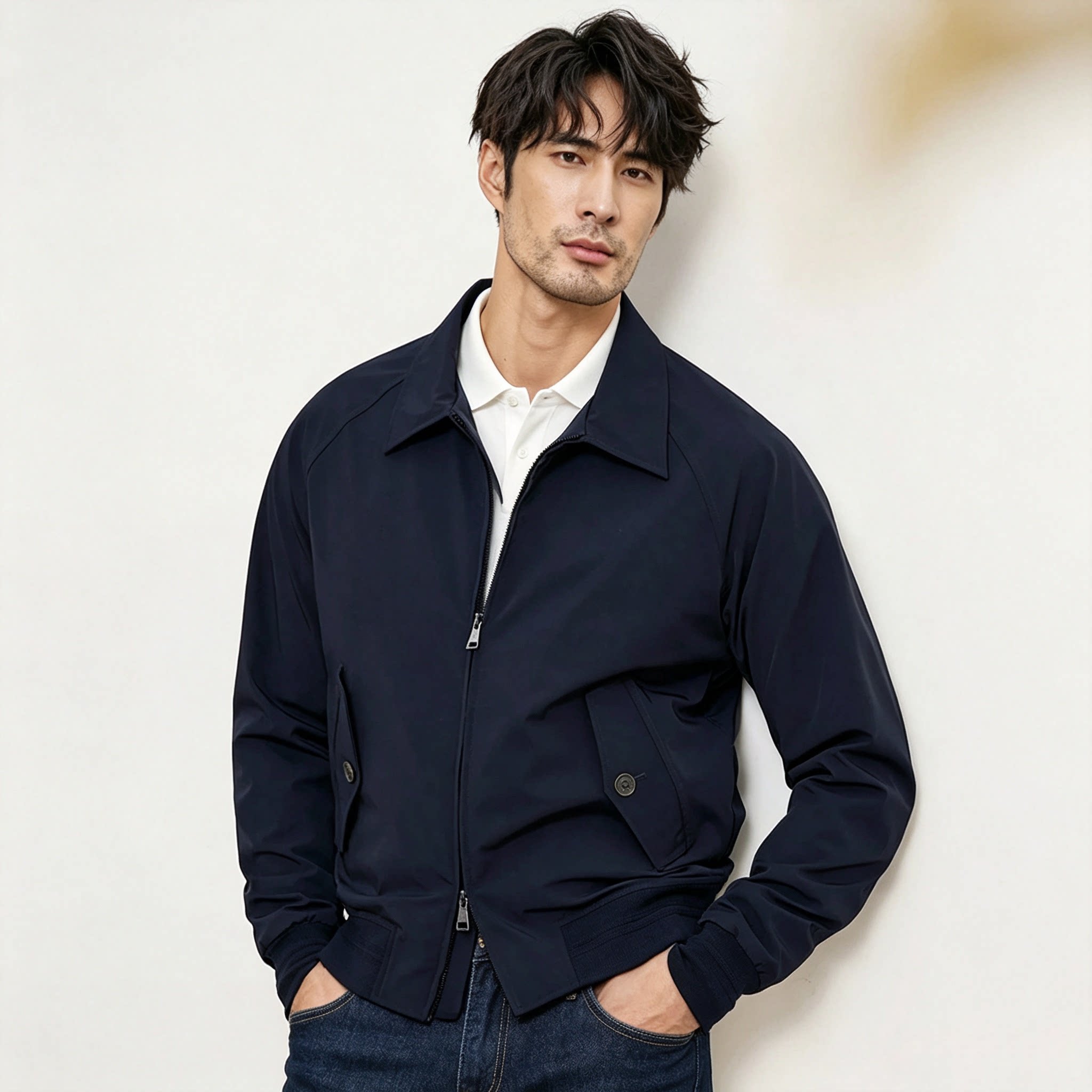 哈灵顿G9纯棉外套男2026新款休闲宽松茄克棒球服日常通勤立领夹克