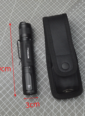 阿基电筒套耐用尼龙成型手电套可挂腰适用纳丽德E52C,TA30CMAX等