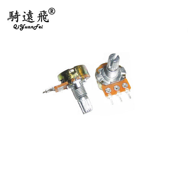 单联电位器（长柄）B500K 3脚柄长20MM（配螺母）电阻器 可调电阻