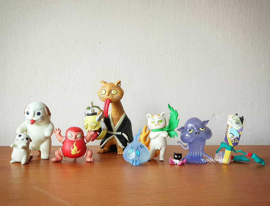 妖怪猫第二季 日本 奇谭俱乐部 传统猫咪妖怪扭蛋石黑亚矢子