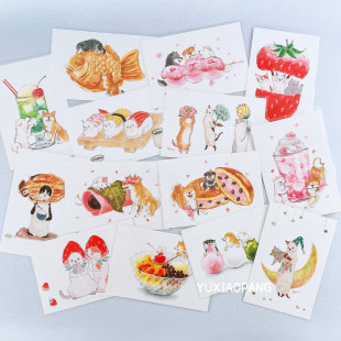 corporation明信片 active tocorocomugi猫咪村田夏佳柴犬 日本