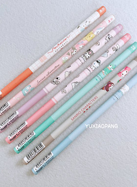 三丽鸥人物限定 日本制 kamio限量款木铅笔圆杆2B黑芯红色芯