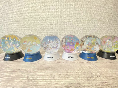 姆明正版扭蛋动画场景注水球