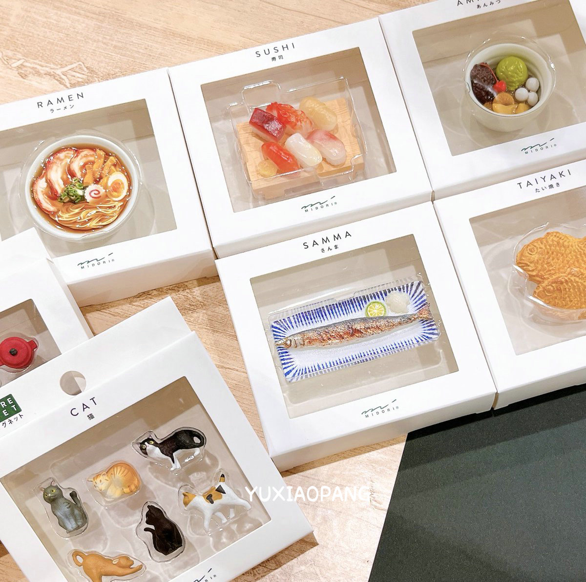 可爱动物食物立体迷你磁石冰箱贴