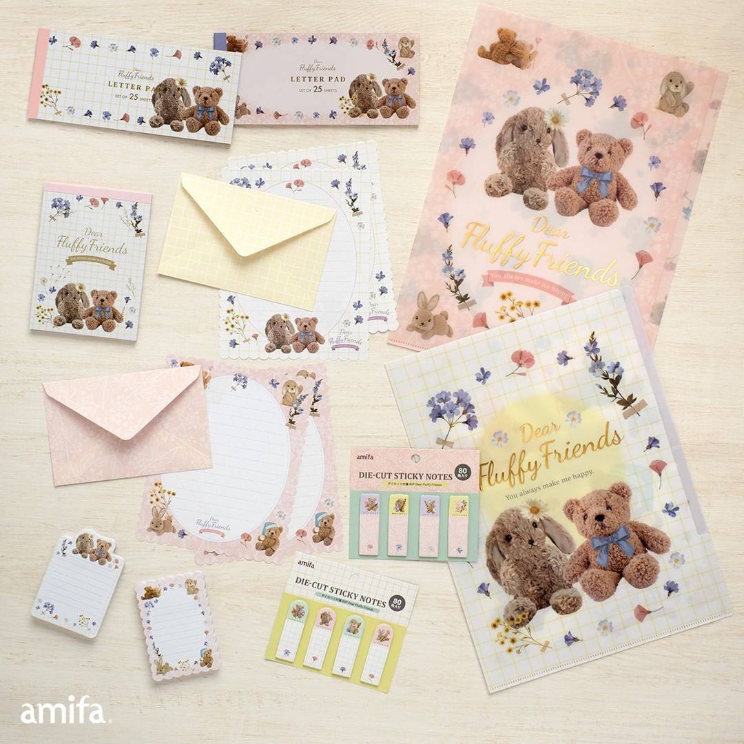 小熊兔子文件夹便签便利贴贴纸