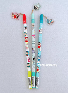 蜡笔小新限定 日本 ts-fa限量款可爱吊坠挂件木铅笔2B黑色芯