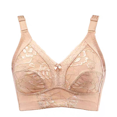 美容院超薄款大码显小无钢圈无海绵文胸胖MM调整型内衣女士五排扣