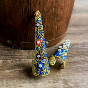 菡萏花开如懿甄嬛传清朝华妃护甲指甲套皇后贵妃影楼娘娘宫廷万宝