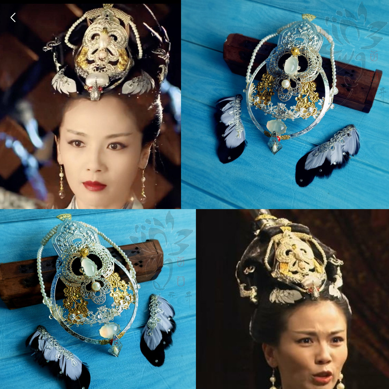 菡萏花开芈月传芈姝刘涛同款发簪汉服明制狄鬓发饰头饰影楼古风