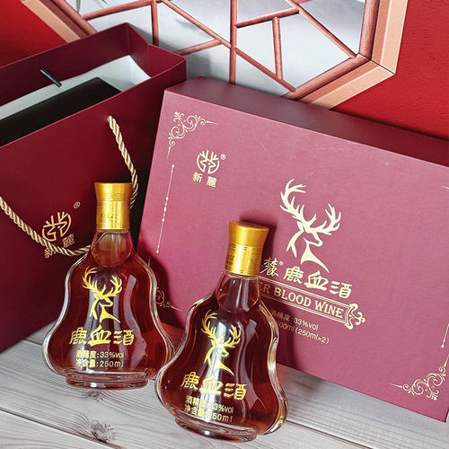 新麓鹿血酒2瓶鹿茸血养生酒