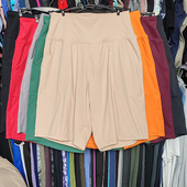 瑜伽健身五分裤 外贸运动短裤 速干拉链口袋跑步高腰弹裸感宽松大码