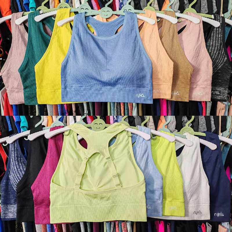 外贸运动女内衣速干减震无钢圈胸垫可拆美背心弹跑步健身瑜伽文胸