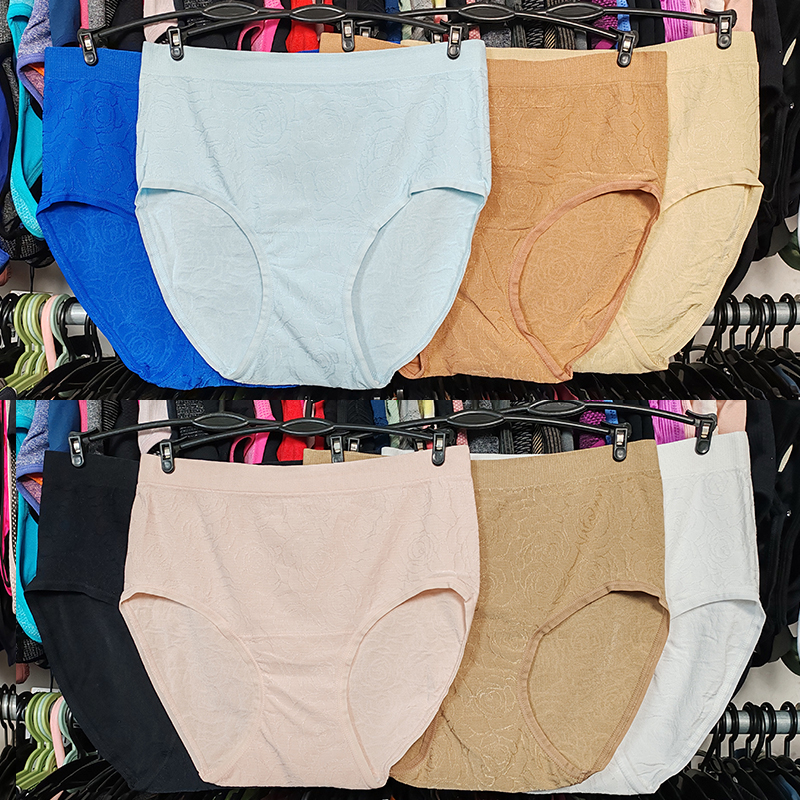 外贸运动内裤速干高开叉无缝排汗透气暗花纹包臀大码高腰三角裤衩
