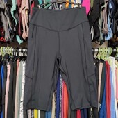 女 5分裤 外贸健身短裤 瑜伽运动速干紧身透气高腰弹力跑步口袋大码