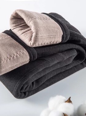 3010女童黑色高腰冬季小中少女莫代尔百分百羊绒保暖裤加厚600克