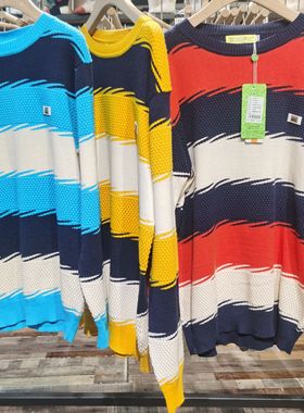 20501大男童春秋薄款线衣黄色毛线休闲纯棉超柔亲肤柔软儿童新款