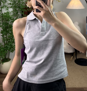 挂脖式 夏日Polo衫 运动上衣