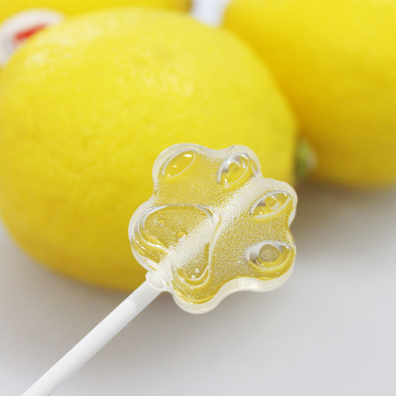 新鲜柠檬棒棒糖无糖木糖醇棒棒糖不伤牙酸甜柠檬糖儿童卡通棒棒糖