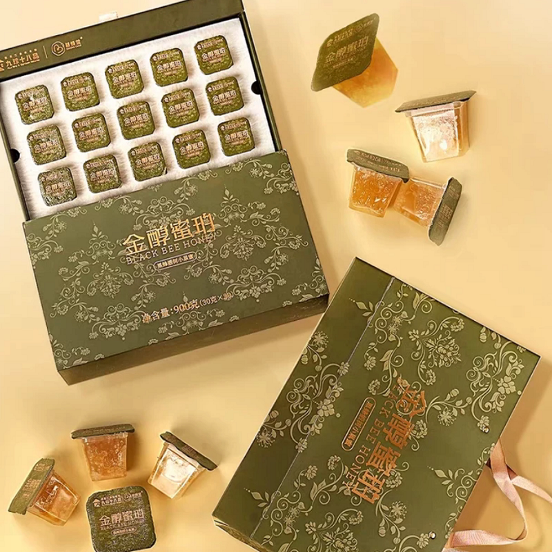 黑蜂椴树小巢蜜礼盒30g*30粒