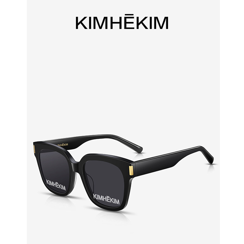 KIMHEKIM眼镜双LOGO字母墨镜女韩版潮网红2020新款太阳镜男小红书|msdalam kategori ZIPPO/Swiss Army Knife/cermin mata, cermin mata hitam - dari Buy2taobao.com untuk memberikan perkhidmatan ejen Taobao profesional membeli