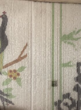 库存老货饰品长管琉璃珠帘隔断门帘各种图案隐私防蚊0.9M宽2M高