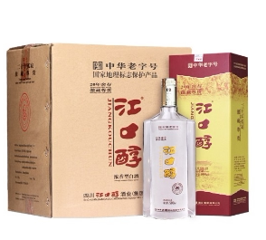 四川巴中平昌江口醇48度20年窖存500mL浓香粮食白酒 整箱6瓶直销