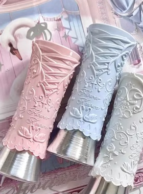 花知晓新品天鹅芭蕾固体唇釉镜面口红成膜不染唇B05无尽夏B03甜心